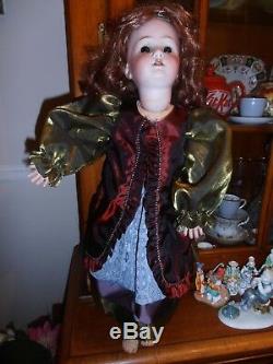 23 Antique HEUBACH KOPPELSDORF Germany Bisque/Porcelain Head Doll