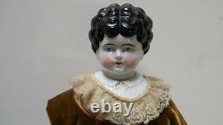 23 Antique Ruth Hertwig German Porcelain China Head Coth Body Doll