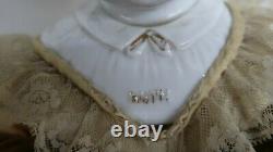 23 Antique Ruth Hertwig German Porcelain China Head Coth Body Doll