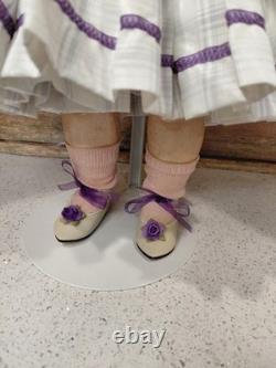 23 Max Handwerck Bisque Head Doll, Beautiful Lilac & Pink Dress