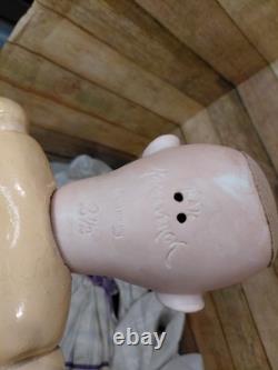 23 Max Handwerck Bisque Head Doll, Beautiful Lilac & Pink Dress