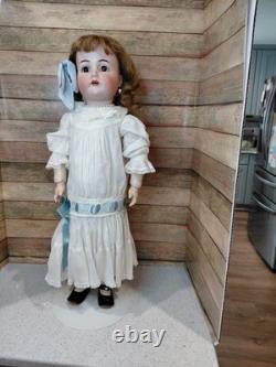24 K Star R Rare 403 HTF Bisque Head, Whitework Dress