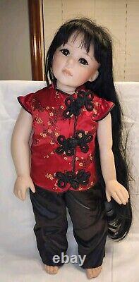 24 PORCELAIN CHYNA DOLL BY DONNA RUBERT 1996 The Doll Artworks Vintage Asian