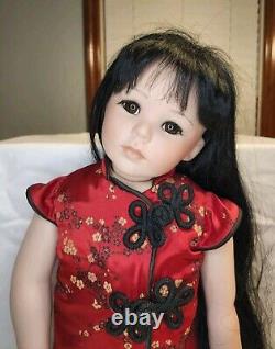 24 PORCELAIN CHYNA DOLL BY DONNA RUBERT 1996 The Doll Artworks Vintage Asian