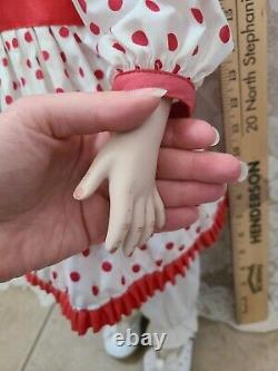25 Tall Vintage Bailey By Rubert 1992 Porcelain Doll Red Eyes Donna Rubert