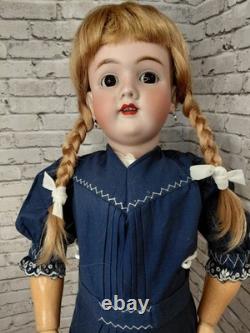 28 Handwerck Halbig RARE HTF 99 Head And Body All Original, Navy Costume