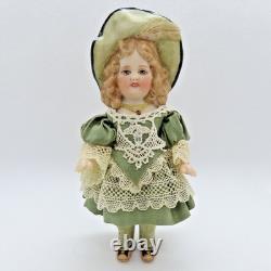 3 1/2 Antique Reproduction Porcelain Doll with Antique Lace by Artisan PAT BOLDT