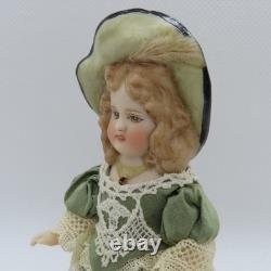 3 1/2 Antique Reproduction Porcelain Doll with Antique Lace by Artisan PAT BOLDT