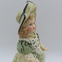 3 1/2 Antique Reproduction Porcelain Doll with Antique Lace by Artisan PAT BOLDT