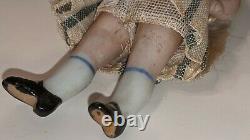 (3) Three Antique Bisque Porcelain Miniature Jointed Dolls 3 1/4 Inch Markings