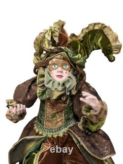3 Vintage Handmade Dolls Kleski Inspired 30 Jester & Fortune Teller