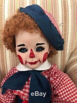 32 vintage porcelain clown raggedy Ann and Andy dolls