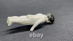 4.5 Inches Antique 1800's GERMANY Miniature WHITE CHINA FROZEN CHARLOTTE