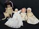 4 Beautiful Antique, Vintage 8 Doll Marked Back Head