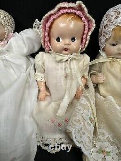 4 Beautiful Antique, Vintage 8 Doll Marked Back Head