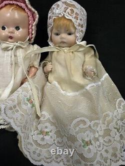 4 Beautiful Antique, Vintage 8 Doll Marked Back Head