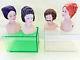 4 Female, 1 Male Vintage Miniature French Doll Kits The Doll Smiths, 1980ssilk