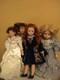 4 Vintage Porcelain Dolls