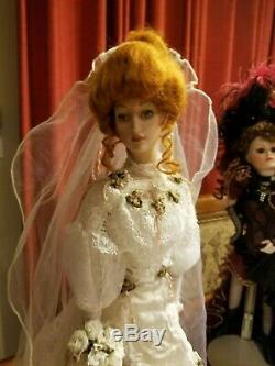 4 Vintage Porcelain Dolls 2 Brides, Southern Bell, Musical My Darlin' Lil 22