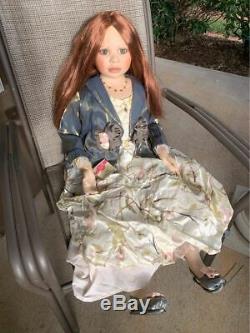 40 Christine Orange Porcelain Doll Name AMY Limited #439 Life-like vintage