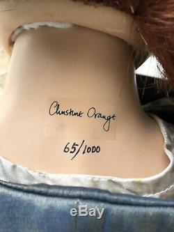40Charming Christine Orange Porcelain Doll Amy Limited#65 Life-like