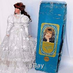 42 PORCELAIN DOLL Vintage BRIDE in ORIGINAL BOX with COA Melinda 55/400 by RUSTIE