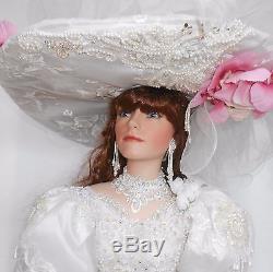 42 PORCELAIN DOLL Vintage BRIDE in ORIGINAL BOX with COA Melinda 55/400 by RUSTIE