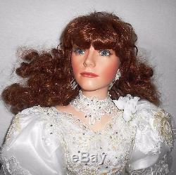 42 PORCELAIN DOLL Vintage BRIDE in ORIGINAL BOX with COA Melinda 55/400 by RUSTIE