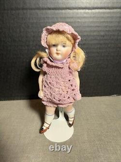 5 1/2 Antique GERMAN Gebruder Knoch All Bisque Doll