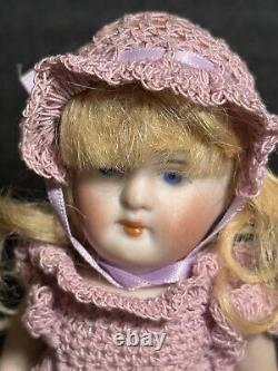 5 1/2 Antique GERMAN Gebruder Knoch All Bisque Doll