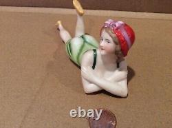 5 1/2 antique bisque bathing beauty. (Germany)