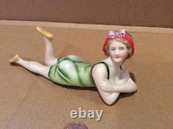 5 1/2 antique bisque bathing beauty. (Germany)