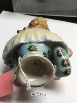 5.75 Antique German Porcelain Half 1/2 Doll Goebel Jenny Lind Beautiful #SE