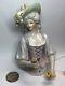 5 Antique German Porcelain Half 1/2 Doll Beautiful Feather Hat & Flowers #cc