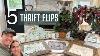 5 Quick French Country Home Decor Thrift Flips Using Iod Molds Transfers And Paint Inlays