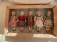 5 Antique Porcelain Head Dolls In A Box Brothers Heubach