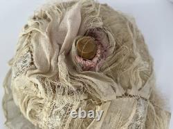 6 Antique Porcelain Half Dolls / Unique Antique Snood and Base Pin Cushion