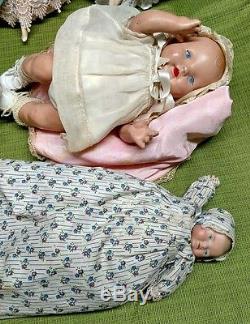 6 Antique doll lot rare vintage porcelain