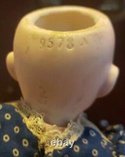 7 Antique German Bisque Head Googly Doll Heubach Mold 9573