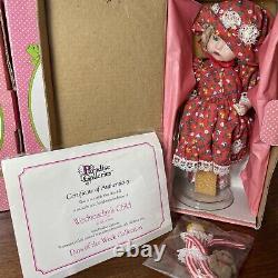 7 DAYS OF THE WEEK Porcelain Glass DOLLS Set Boxes With Accessories Vintage
