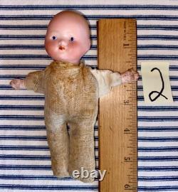 7 TINY German Bisque Head Baby Dolls, Herm Steiner, Armand Marseille, Rechnagel