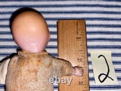 7 TINY German Bisque Head Baby Dolls, Herm Steiner, Armand Marseille, Rechnagel