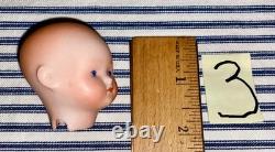 7 TINY German Bisque Head Baby Dolls, Herm Steiner, Armand Marseille, Rechnagel