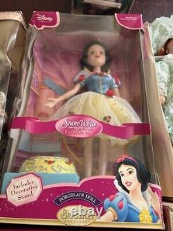 7 Vintage Porcelian Dolls In Original Packaging-disney