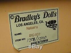 #7627 NRFB Vintage Bradley's Dolls Natasha Porcelain Doll