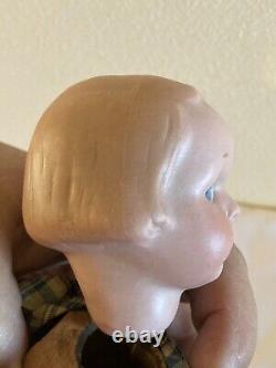 8 Antique German Bisque Head Googly Doll AM 210! Rare Intaglio Eyes