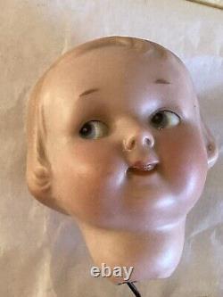 8 Antique German Bisque Head Googly Doll AM 210! Rare Intaglio Eyes