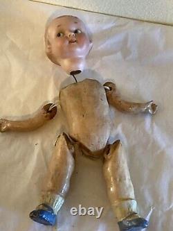 8 Antique German Bisque Head Googly Doll AM 210! Rare Intaglio Eyes