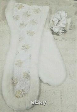 A21 26 Rustie Artist Porcelain Bride Doll Winter Bliss Danbury Mint Bridal Gown