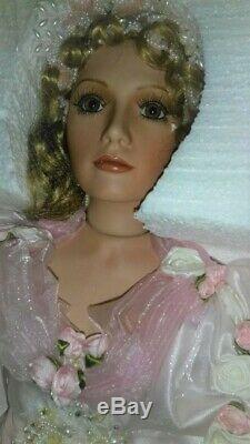 A21 36 MINTY Rustie Victorian Porcelain Doll Blonde Angelique Pink Dress NRFB +